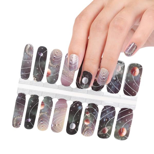 New design Fashionable Glitter Nail Art Salon Nail Polish Stickers Nail Art Set 16-20 pieces