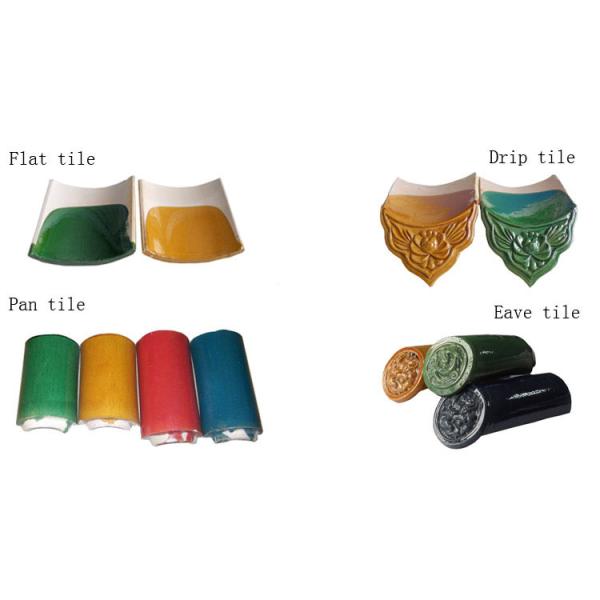 Chinese Style Roof Tiles Decoration Cobalt Blue Ceramic Roofing Tiles