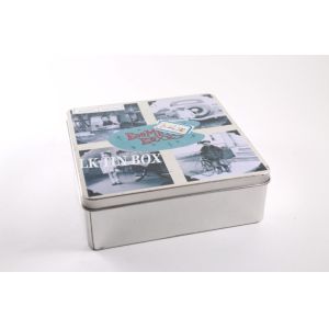 Quality 155mm Large Chocolate Candy Tin Box With Printing And Embossing for sale