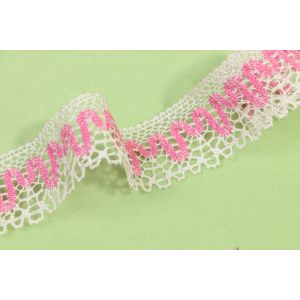 Recyclable Cotton Crochet Lace Trim Reusable Unstretched Contrast Patterned