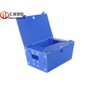 China Environmental Corrugated Plastic Totes , Corrugated Plastic Box With Lid on sale