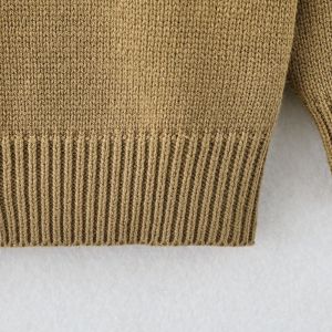 Fashionable Baby Kids Sweater customized material multi color with buttons long