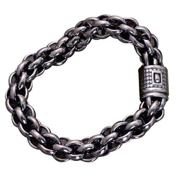 Buy Sterling Silver Chunky Rolo Chain Link Men Bracelet (058602) at wholesale prices