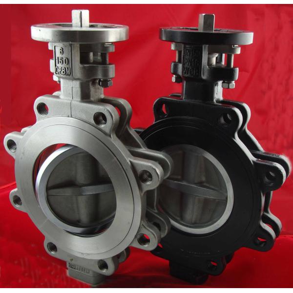 PN10 Stainless Steel Centerline Butterfly Valves , Metal Seated Lug Type