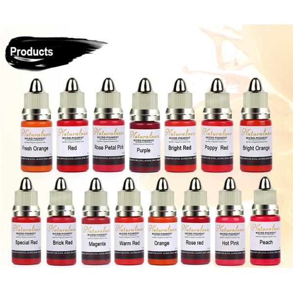 Plant Extracted Permanent Makeup Liquid Pigments 34 Colors 12ML / Bottle