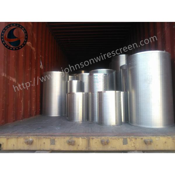 Buy Customized Stainless Steel Well Screen , Industrial Welded Wedge Wire Screen at wholesale prices