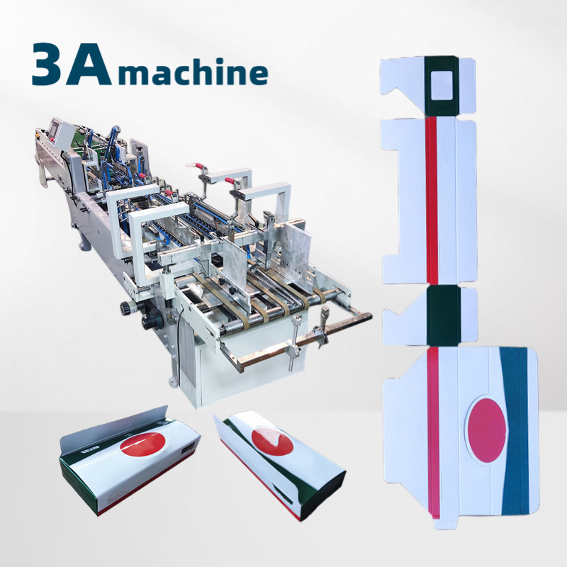 Quality Food Packaging Machine Suitable Box Automatic Carton Folder Gluer with Paper Material for sale