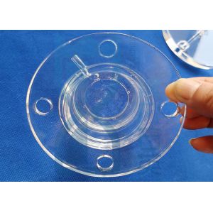 Fused Silica Quartz Glass Flange Ring Sio2 Translucent Frosted