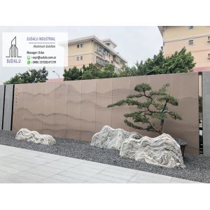 China SUDALU Aluminum CNC Laser Cutting Curvel Panel for Plaza Garden Decoration Alumunum Panel on sale