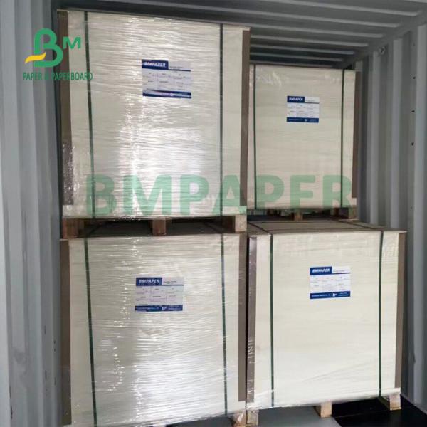 Buy 135gsm + 15gsm Polycoated Cup Stock Paper Board Folding Resistance at wholesale prices