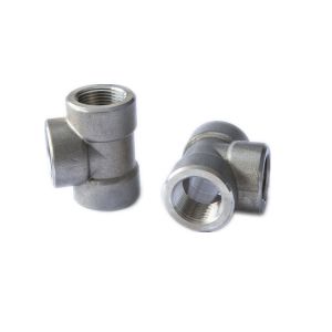 Hot Dip Galvanized SS Threaded Pipe Tee Equal Diameter Customized
