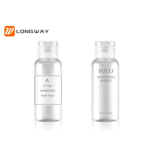 Liquid foundation container plastic bottles with flip cap cosmetic packaging