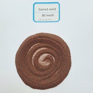 CNC waterjet cutting Abrasive medium Garnet sand mesh 80