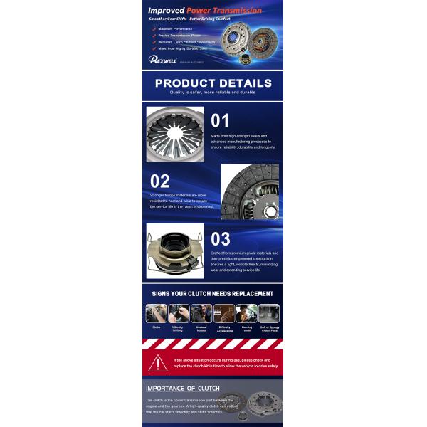 Rexwell High Quality Car Parts Clutch Cover OEM 31210-0k280 31210-0K281 For Toyota Hilux Fortuner Hiace