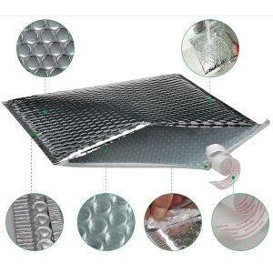 45mic Aluminized Film Bubble Brick Wall Courier Packaging Bag
