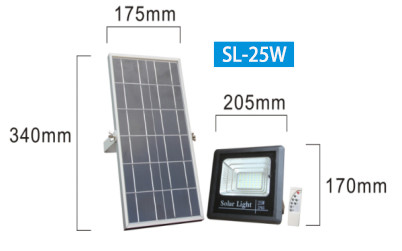 Buy Waterproof IP65 25W 4h Solar Panel LED Flood Light at wholesale prices