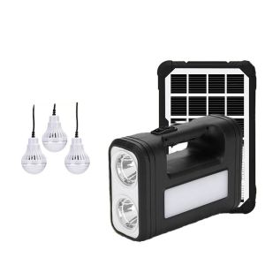 4500mAh Battery Solar Powered Lighting System Solar Emergency Lighting System