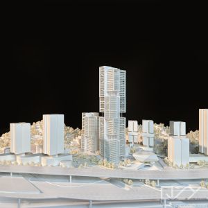 Concept Miniature Skyscraper Model Office Building Maquette Aedas 1:1000