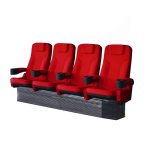 China Flat Surfaces Mounting Theater Seating Chairs Contour Cushion Style Convenient on sale