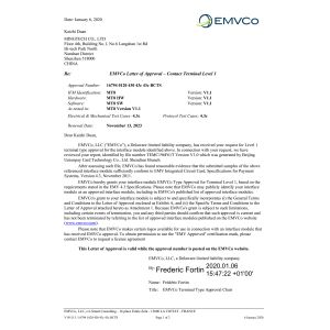 Shenzhen MingTech Co.,Ltd Certifications