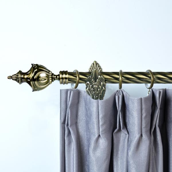 brass pineapple curtain finial curtain pole foshan curtain rod factory