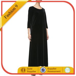 Quality 34-Sleeve Long Dress, Black for sale