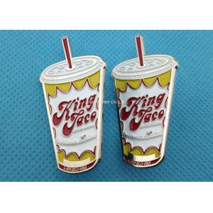 Business Promotional 4mm Die Stamped King Face Lapel Pin