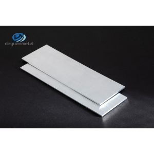 Polished Aluminium Flat Profile T5 Temper Antirust 6060 Material