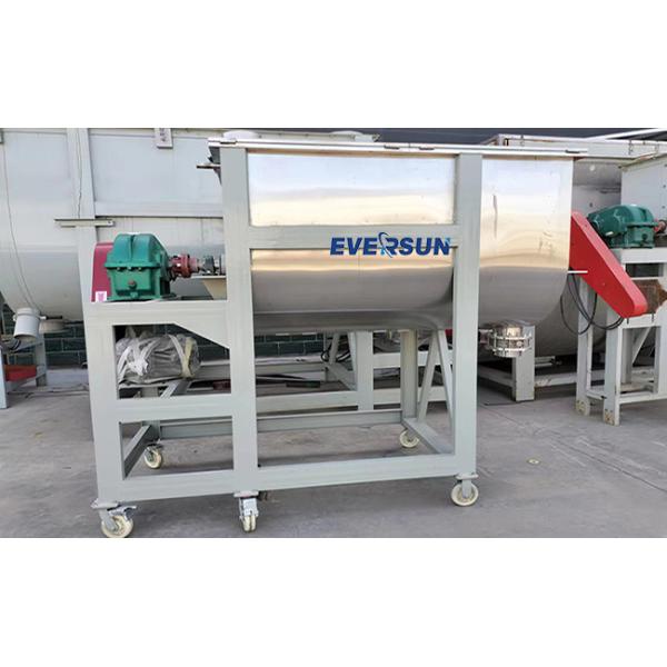 500kg Batch Ribbon Mixer Double Horizontal Helical Ribbon Mixer For Cement Powder
