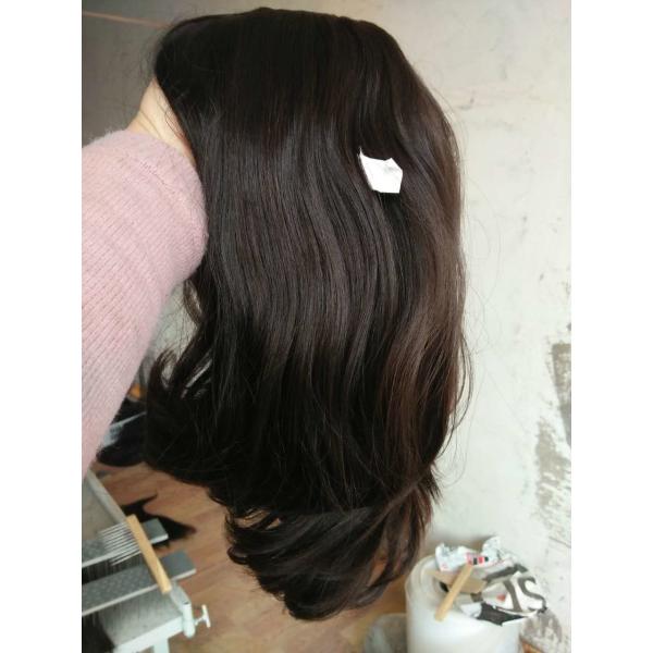 Brazilian Virgin Human Hair Kosher Wigs Naturual Color Natural Straight
