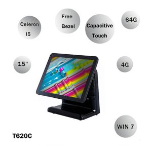 8 Digital LED Display All In One Pos Terminal I7 Dual - Core CPU For Payment