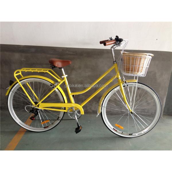 Single Speed Bicycle Classic City Cruiser Bike Women Step Through Lady Bikes 1.8m Long
