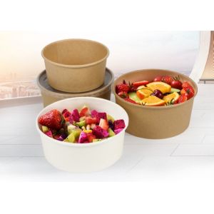 Eco Friendly Kraft Disposable Food Storage Containers With Lids