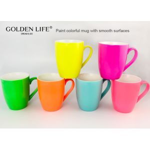 Coffee Mug Set Set of 6 Large-sized 16 Ounce Ceramic Coffee Mugs Restaurant