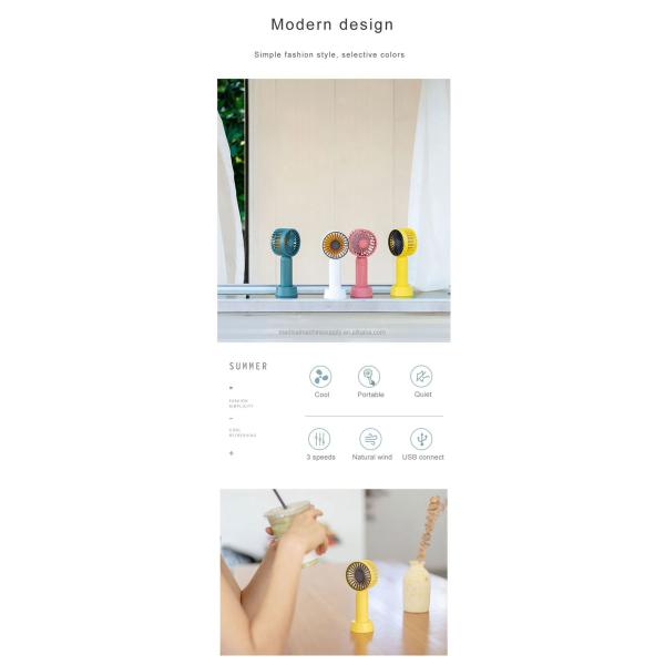 Air Cooling Fan Rechargeable Table Fan Mini Handheld Fan 0.174g Item Weight