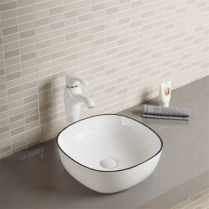 250mm 350mm Round Shallow Countertop Basin Sink Bowl Seamless