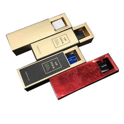 Custom luxury design logo paper cosmetics lipstick lip gloss tube packaging box private label