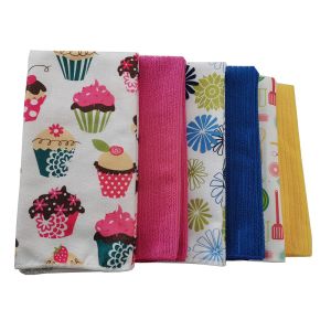 All Polyester Absorbent Dining Cloths Microfiber Tea Towel