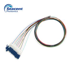 UPC LC Fiber Pigtail 12 Color Beam For Optical Transmission System