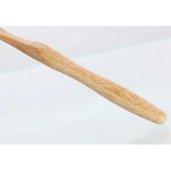 Adult Use Ergonomic Design Eco Bamboo Toothbrush With Laser Engraved Logo