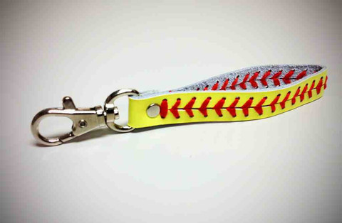 Sports keychain,baseball seam keychain,Baseball accessories,leather baseball keychain