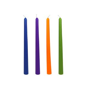 8 Inch 10 Inch Colored Beeswax Taper Candles Christmas Gold For Dinner