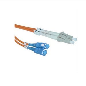 China 62.5/125 Duplex Fiber Optic Patch Cord LC to SC with 1m to 10m Length and 1 Year Warranty on sale