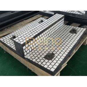 Rubber Ceramic Liners Ceramic And Rubber Composite With Steel Plate