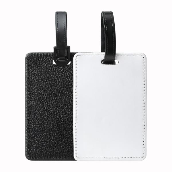 Buy PU Leather Blank Sublimation Baggage Tag Custom Print Your Picture Luggage Tag at wholesale prices