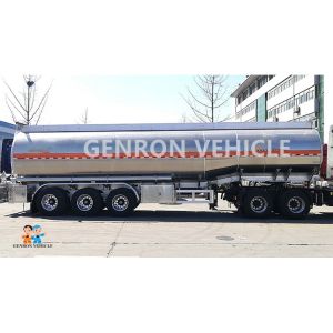 Mechanical Q235 Plate 5000L 3 Axles Liquid Tanker Trailer