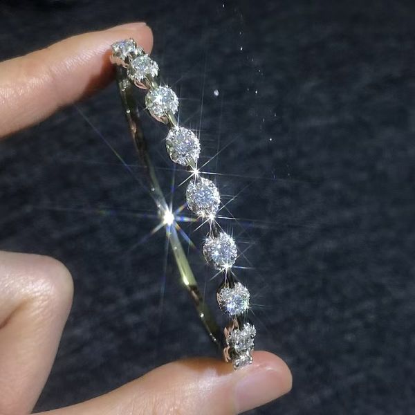 Lobster Clasp 14K 18K S925 Silver Bracelet Jewelry Suitable For Everyday Wear S925 Silver 925 Silver Moissanite 925 silver jewelry