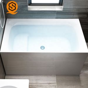 China Acrylic Solid Stone Freestanding Tub Seamless Joint White Matte 170CM on sale