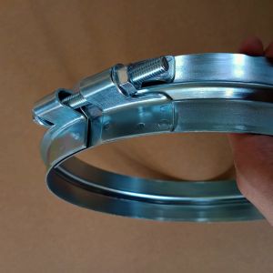 Ventilation Air Duct Metal Steel Galvanized Pipe Bolt Wide Clamp