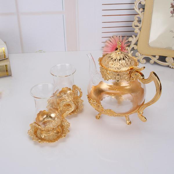 600ml Borosilicate Vintage Heat Resistant Glass Teapot